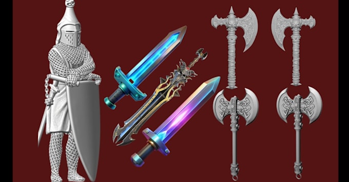 do 3d sword model printing 3d cosplay 3d gun 3d weapon prop