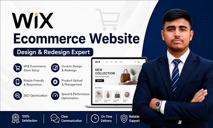 design or redesign wix website and wix ecommerce website