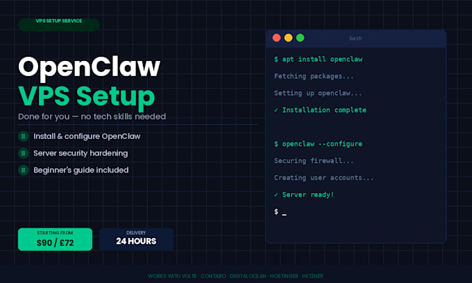 set up and configure your openclaw vps