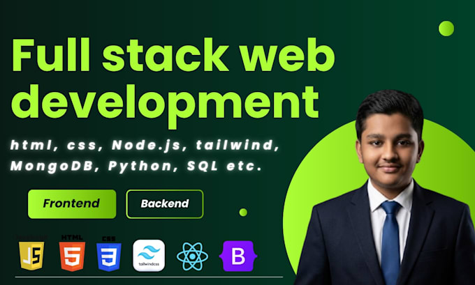 develop a professional full stack website or custom web app