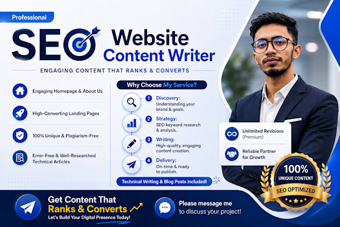 write high quality website content and technical articles