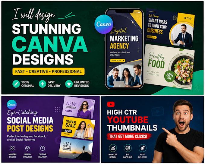 create attractive and professional canva instagram posts