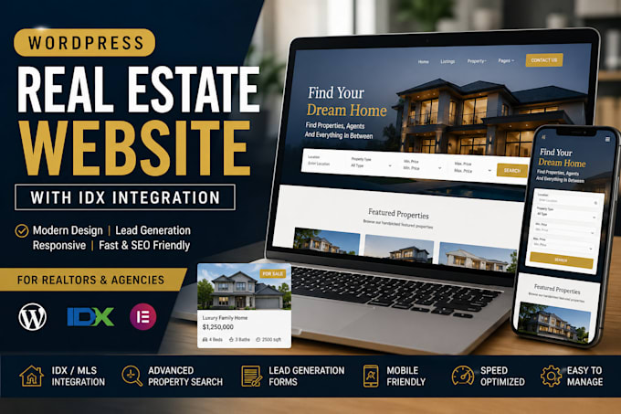 build a wordpress real estate website with idx integration
