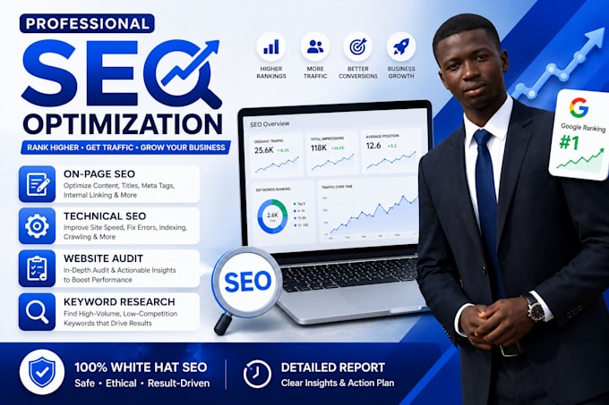 website onpage, technical SEO, website audit, and keywords research