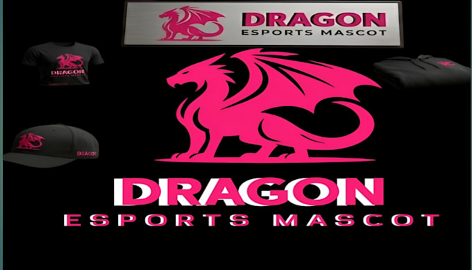 design a pro wolf esports mascot logo with 3d mockups