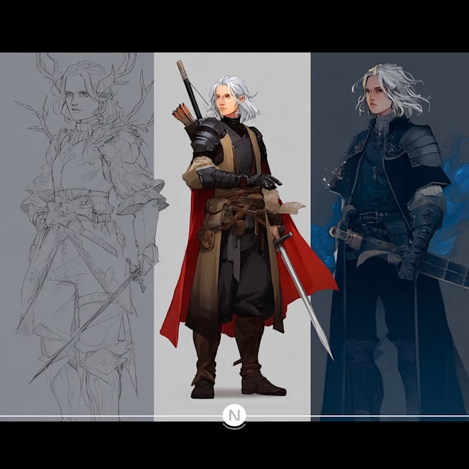 Draw your dnd character art by Almarirray | Fiverr