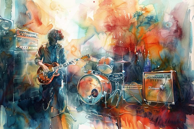 do a watercolor illustration