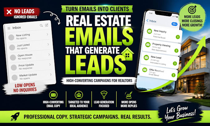 write high converting real estate email campaigns that generate qualified leads