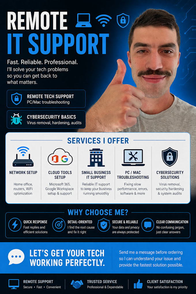 fix your computer, and be IT tech support