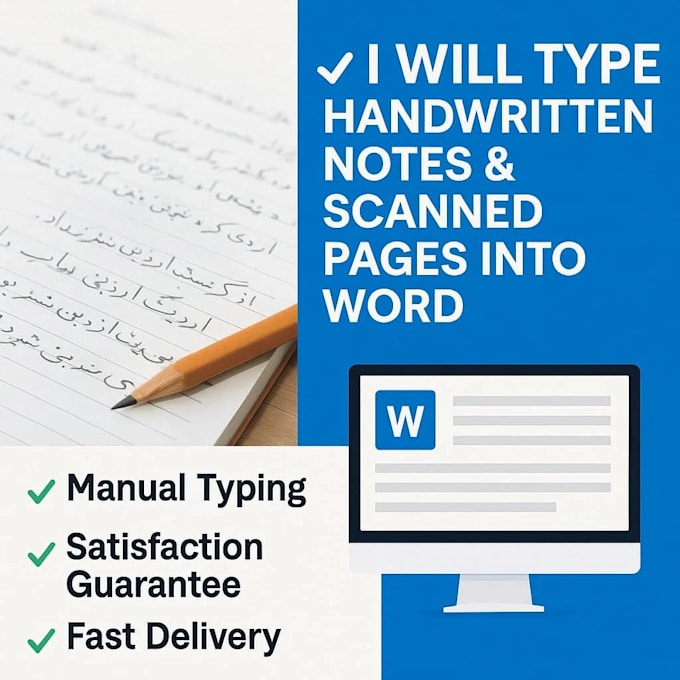 convert handwritten notes to editable word document with formatting
