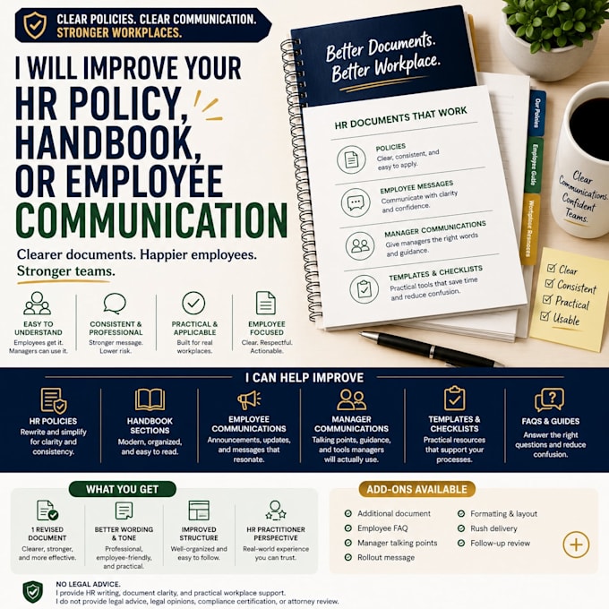 improve your HR policy or employee communication