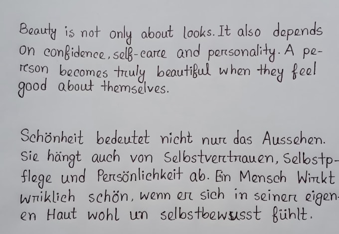 write professional handwritten documents and notes