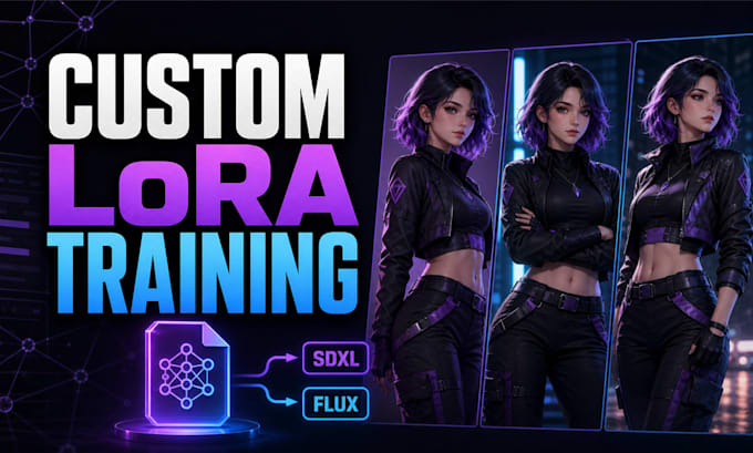 train a custom character or style lora for sdxl and flux