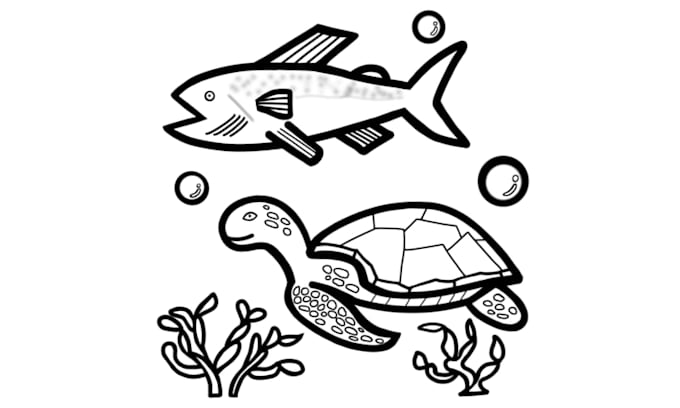 create a custom drawing for you to color
