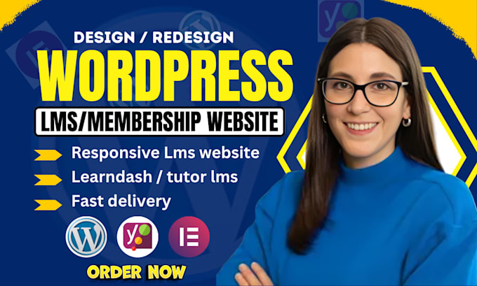 build wordpress lms website, membership and subcription website using learndash