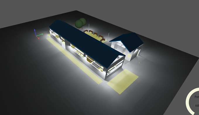 electrical system design, lighting layout, solar pv sizing