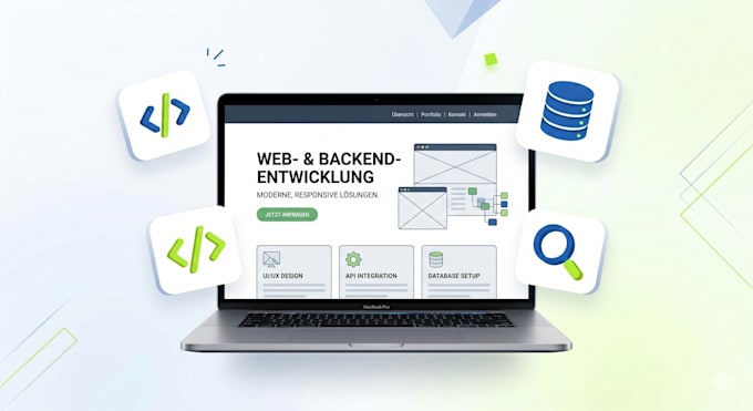 build a modern webseite with a smart backend solution