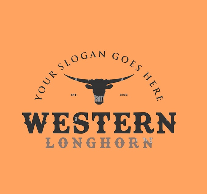 do cattle brand, western, ranch logo design