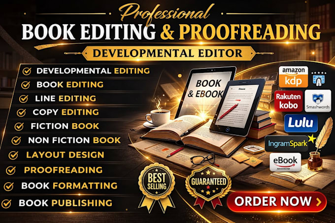 developmental editing and book editing for your manuscript