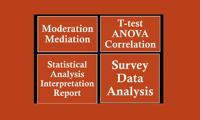 do survey data analysis,anova,correlation, regression,moderation,mediation