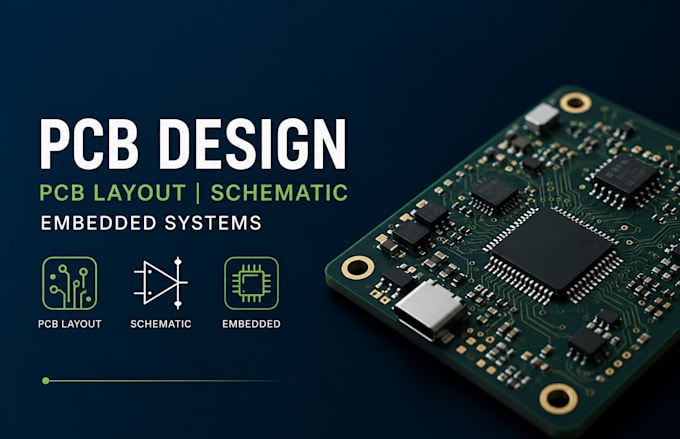 design pcb layout and schematic for embedded systems projects