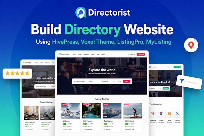 customize hivepress directorist geodirectory listingpro voxel theme