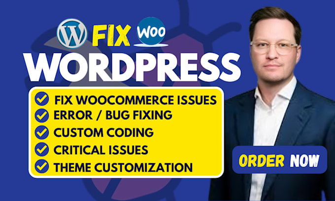 fix woocommerce issues, fix wordpress error, bug fix, fix critical errors