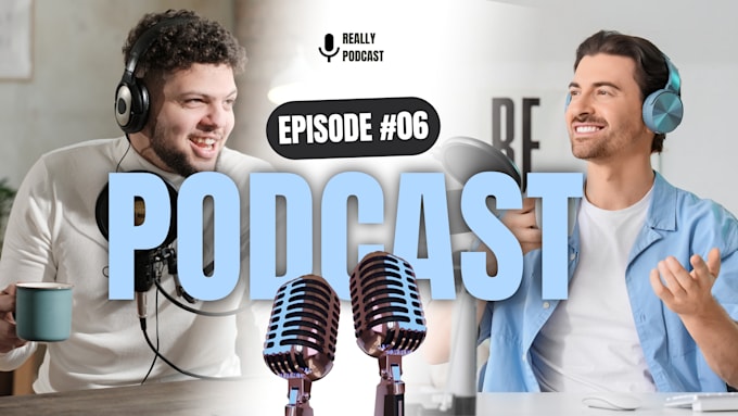 create professional podcast thumbnails for youtube
