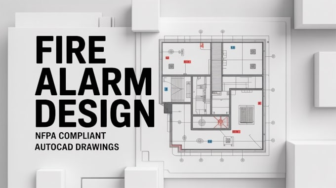 design fire alarm system, fire detection layout and riser diagram