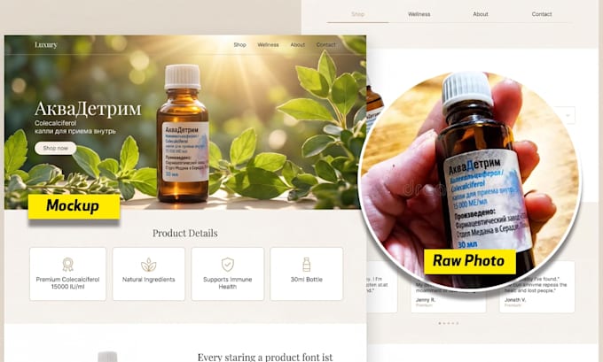 create premium amazon product mockup and images