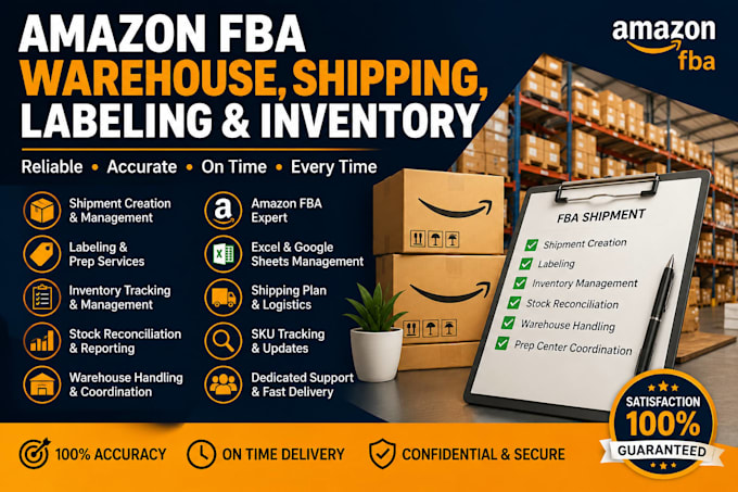 manage amazon fba shipments, inventory and warehouse