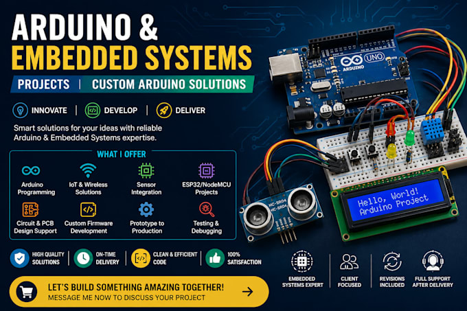 Design arduino and embedded systems projects custom arduino solutions ...