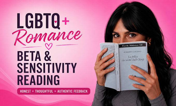 beta read and sensitivity read your lgbtq romance novel as queer reader