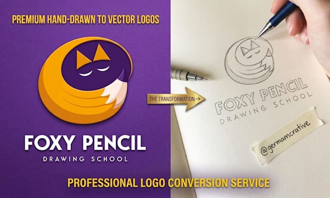 design hand drawn minimalist logo in