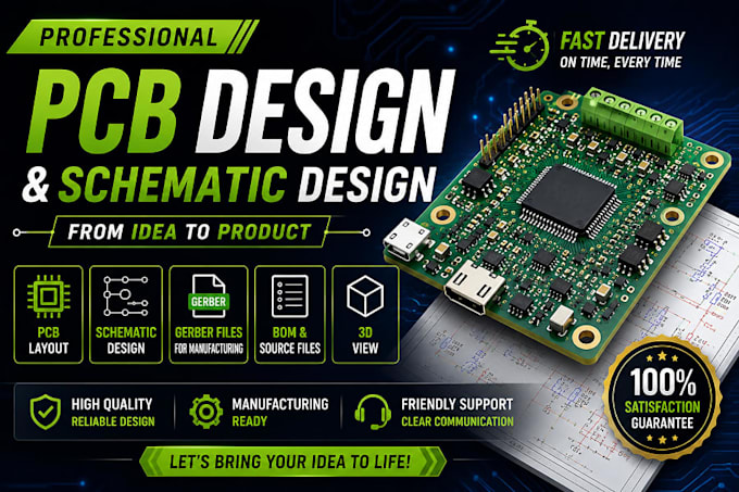 fix, modify and optimize your pcb design and schematic professionally