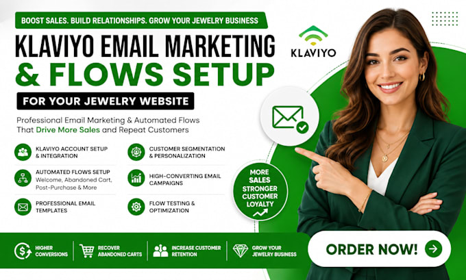 create klaviyo email marketing klaviyo flows setup for your jelwery website