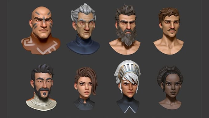 create 3d model, 3d character designs, and printable files for 3d printing