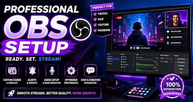setup obs for your stream professionally