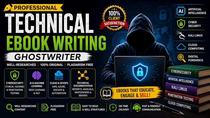 ghostwrite cybersecurity, ai, kali linux, digital forensics and technical ebook
