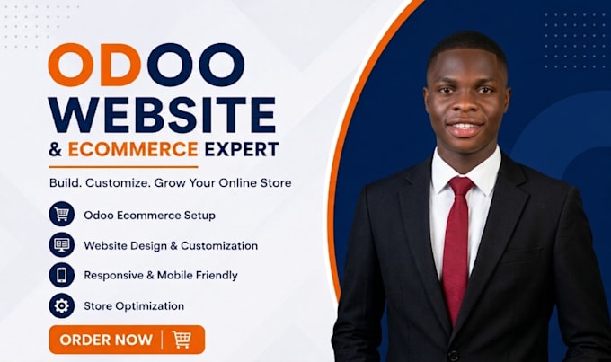 design customize and setup odoo ecommerce website, online store or landing pages