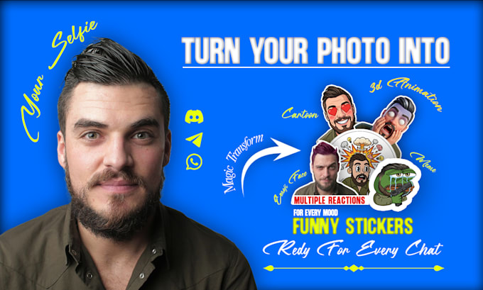 Create custom sticker packs from your photo by Niiiix369 | Fiverr