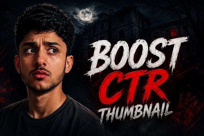 design scary horror youtube thumbnails that boost CTR