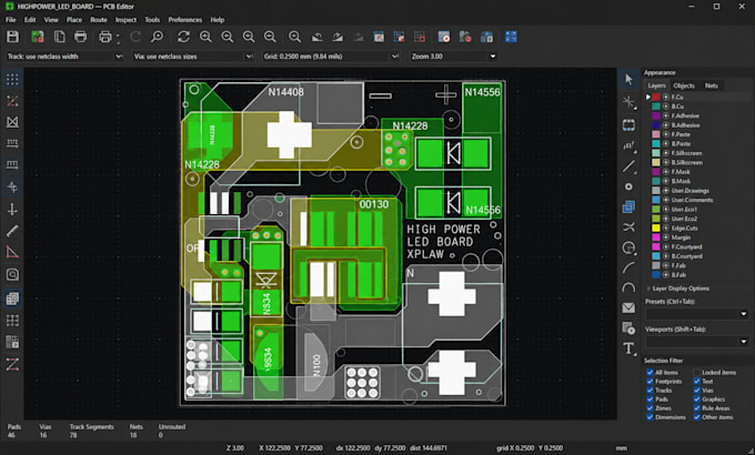 design professional high power led pcb, mcpcb, cob led and driver circuits