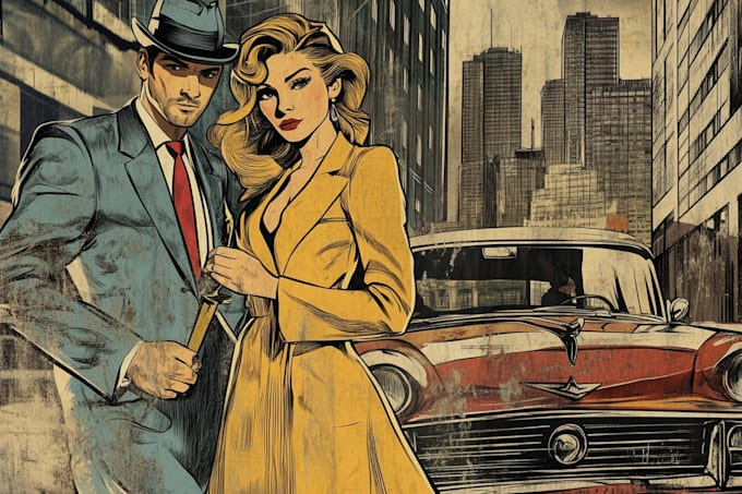 comic book illustration with comic book illustrator
