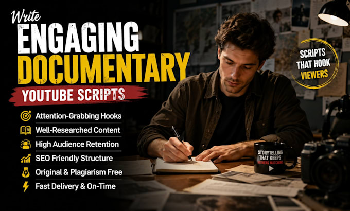 write engaging documentary youtube scripts