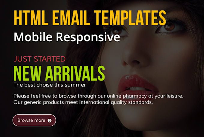design High professional email templates, newsletters, html email, psd to HTML