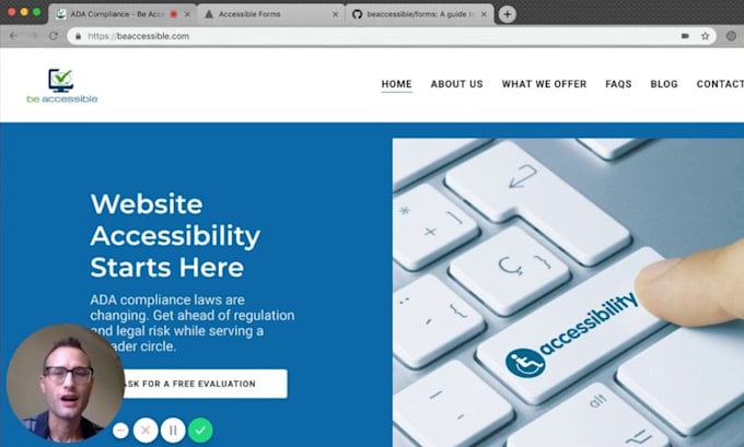create web accessibility section and wcag compliant by code fix