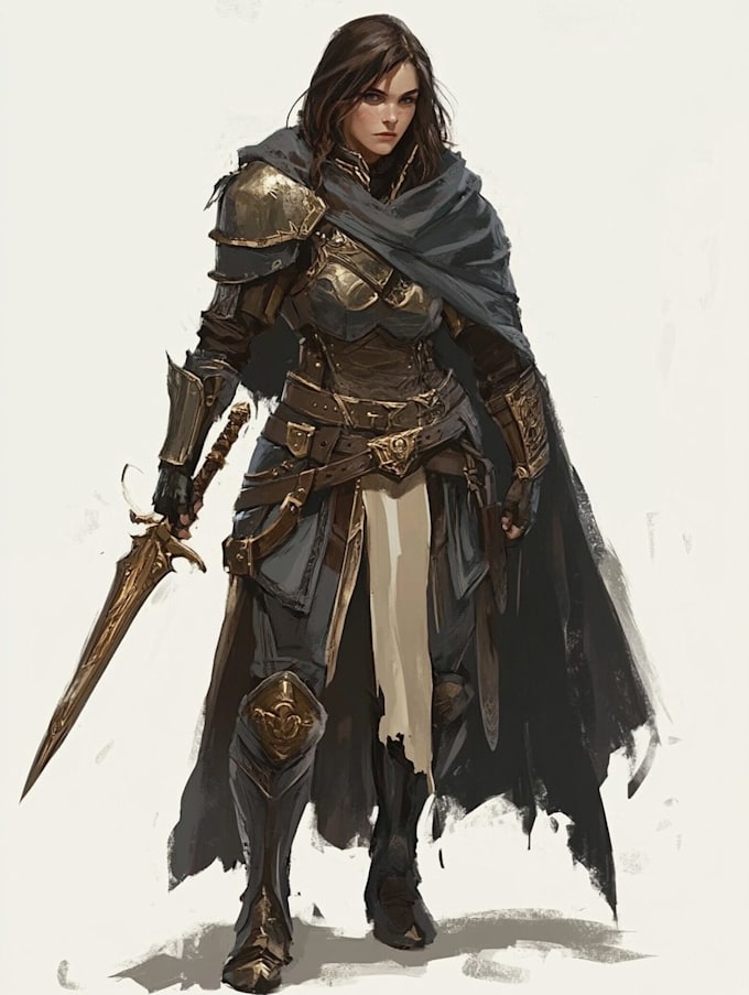 fantasy dnd character illustration