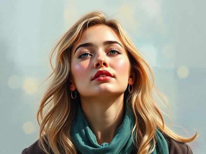 draw a professional portrait painting for you, noai