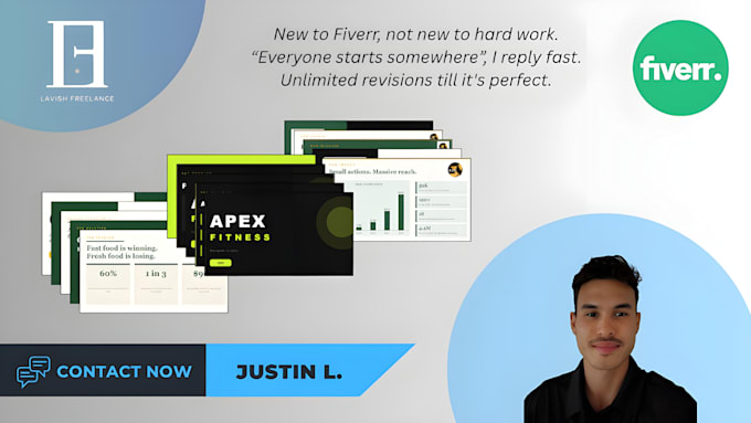 create a modern pitch deck, power point, presentation, google slides